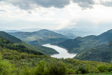 Fototapeta na wymiar The nature around Borovitsa river