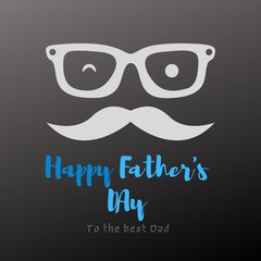 Happy Father's Day Typography Vector Text Hand Written Background for Posters, Flyers, Invitations, Social Media, Prints