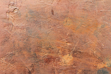 Abstract, grunge art decorative design brown stucco wall, multicolor concrete texture background