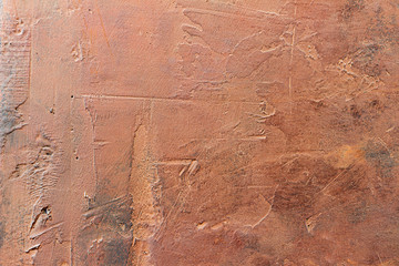 Abstract, grunge art decorative design brown stucco wall, multicolor concrete texture background