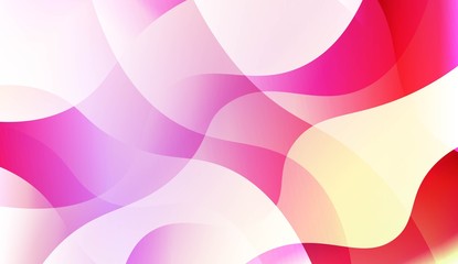 Vibrant And Smooth Gradient Soft Colors Wave Geometric Shape. For Cover Page, Poster, Banner Of Websites. Vector Illustration.