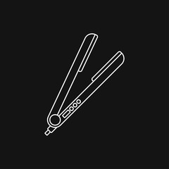 Obraz premium Hair straighten icon. Female accessories icons for mobile concept and logo
