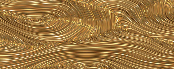 Fototapeta premium 3d background shiny liquid gold