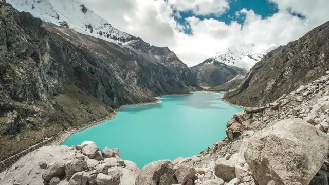 Par&oacute;n lake, Ancash - Per&uacute;.
The biggest lake in the Cordillera Blanca