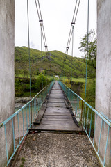 Obraz premium Suspended bridge near Kardzhali city in Bulgaria