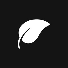 Fototapeta premium Leaf icon. Element ecology bio organic, logo, illustration, vector sign symbol for design