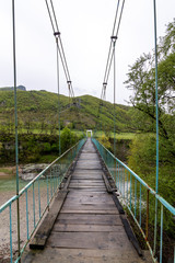 Obraz premium Suspended bridge near Kardzhali city in Bulgaria