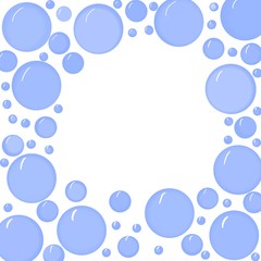 abstract background with blue bubbles 