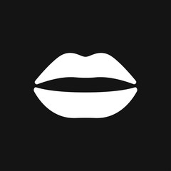 Lips icon, kiss icon, logo, illustration, vector sign symbol for design