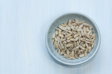 sunflower seeds in a bowl