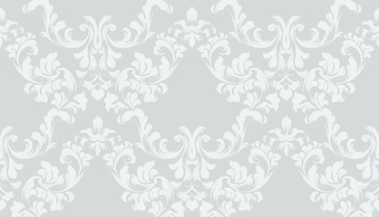 Baroque texture pattern Vector. Floral ornament decoration. Victorian engraved retro design. Vintage grunge fabric decors. Luxury fabrics