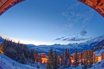Sunset in les Arcs - Massif du Mont Blanc
