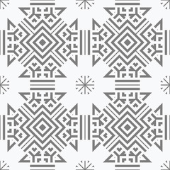 White and grey simple patern with geometric elements