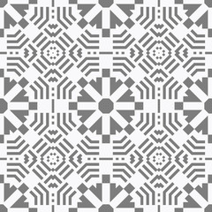 White and grey simple patern with geometric elements