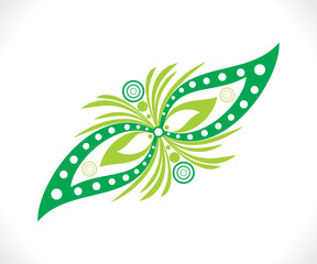 abstract artistic creative green floral