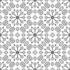 White and grey simple patern with geometric elements