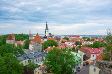 Obraz premium the view from Tallinn, Estonia