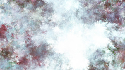 Abstract fantastic grey and blue clouds. Colorful fractal background. Digital art. 3d rendering.