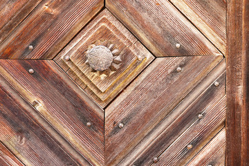 beautiful wooden pattern on old door