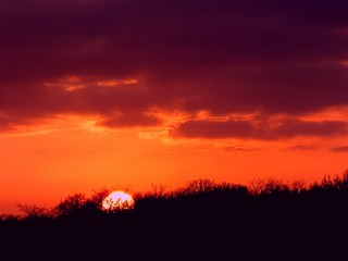 winter sunset