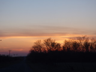 Fototapeta na wymiar beautiful sunset skies