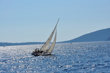 Fototapeta premium sailboat on the sea