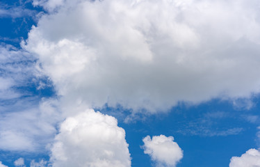 Blue sky with clouds. for background or texture