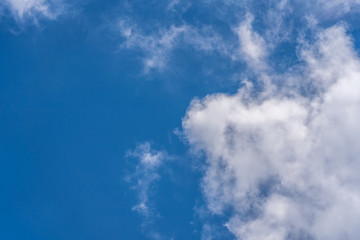 Blue sky with clouds. for background or texture