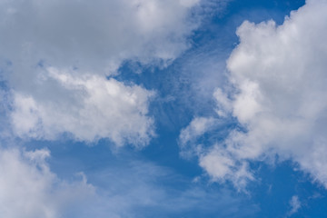 Blue sky with clouds. for background or texture