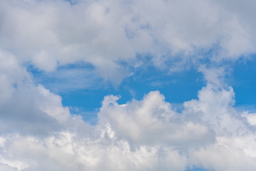 Blue sky with clouds. for background or texture