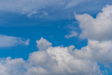 Blue sky with clouds. for background or texture