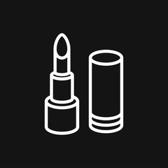 Obraz premium Lipstick icon, flat logo of lipstick, vector sign symbol for design