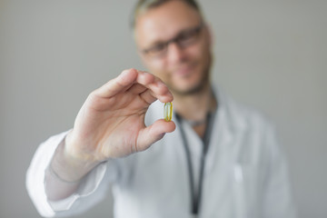 pills scattered on the table