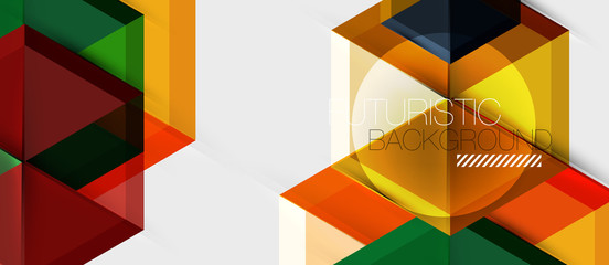 Hexagon abstract background, geometrical modern template