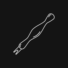 Manicure icon logo, illustration, vector sign symbol for design