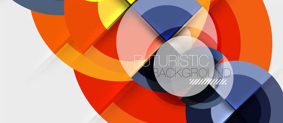 Geometric design abstract background - circles