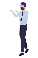 business man avatar cartoon character