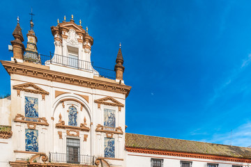 Fototapeta premium The church and hospital of Santa Caridad in Seville, Andalusia, Spain.