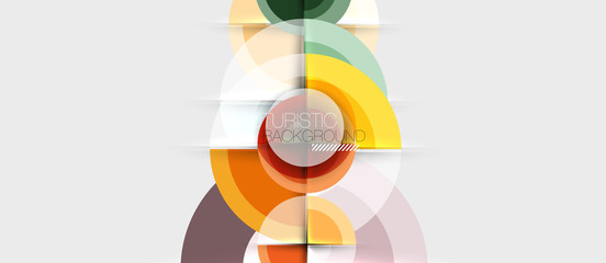 Obraz premium Circular geometrical design template