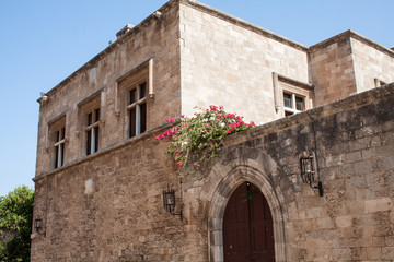 Fototapeta na wymiar RHODOS, GREECE, The Palace of the Grand Master of the Knights of Rhodes