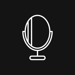 Mirror Icon vector logo, illustration, vector sign symbol for design