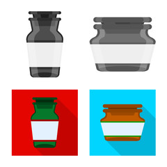 Isolated object of retail and healthcare icon. Set of retail and wellness stock symbol for web.