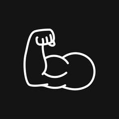 Fototapeta premium Muscle icon logo, illustration, vector sign symbol for design