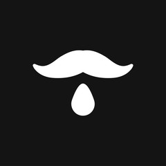 Mustache icon logo, illustration, vector sign symbol for design