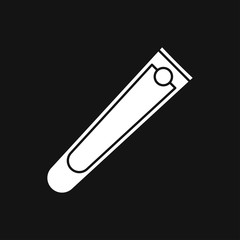 Nail clippers icon logo, illustration, vector sign symbol for design