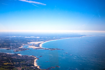 Fototapeta na wymiar sud Finistère, les Glénanset le Golfe du Morbihan
