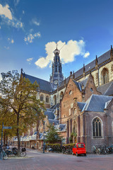 Fototapeta premium Church of Saint Bavo, Haarlem, Netherlands