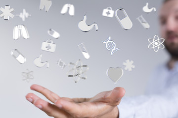Health Insurance Concept - digital interface