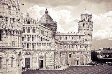 The famous italian square called "The square of Miracles, " with