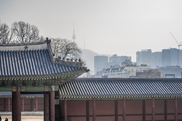 Naklejka premium Korean temple